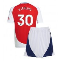 Arsenal Raheem Sterling #30 Fußballbekleidung Heimtrikot Kinder 2024-25 Kurzarm (+ kurze hosen)